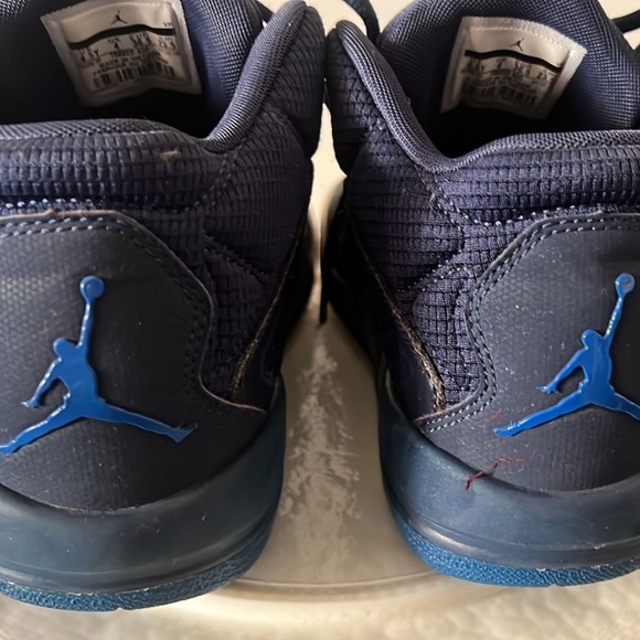 Jordan Blue and White High-Top Sneakers with Textured Design - Picture 8 of 10